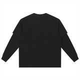 Layered Long Sleeve Oversized Tee