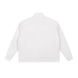 Half-Zip Rolled Edge Fleece Sweatshirt