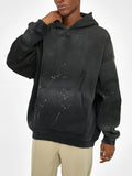 Vintage Washed Frayed Fleece Hoodie