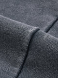 Snow Washed Raw Edge Cropped Sweatshirt
