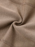 Washed Cropped Fleece Hoodie