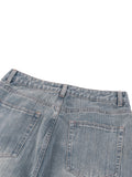 Vintage Wash Distressed Denim Jeans